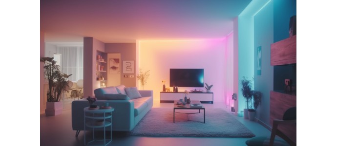 Décoration lumineuse : néons LED pour un intérieur moderne